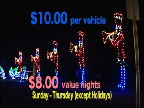 Luzes festivas no parque