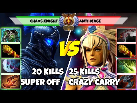 CHAOS KNIGHT (Off) vs ANTI-MAGE (Carry) - Epic Battle Of Immortal Rank Dota 2 Players - Z Dota 2