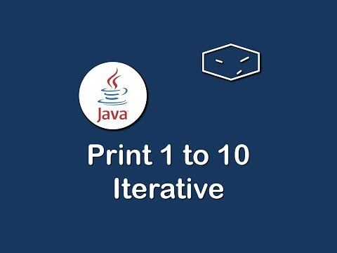 print 1 to 10 iterative in java