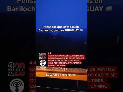 Caída de graupel en varios puntos de #Maldonado; uno de los reportes se dio en #ZanjadelTigre,
