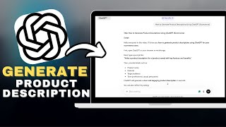 How to Generate Product Descriptions Using ChatGPT (Ecommerce) in SECONDS!