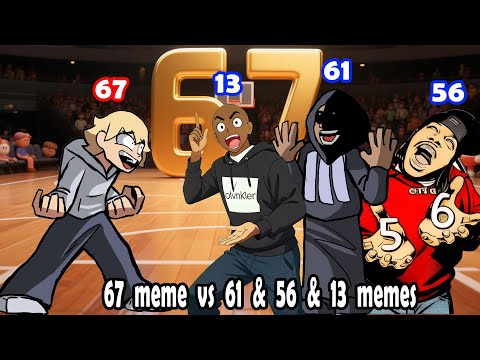 fnf 67 VS 61 & 56 & 13 Meme-Animationssong -Friday Night Funkin' (67 Meme vs 61 Meme Remix)