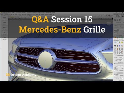 Autodesk Alias Tutorials I Q&A 15 - Mercedes-Benz Grille