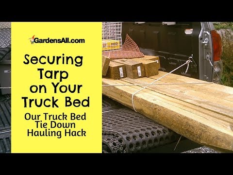 YouTube video about: How to secure a tarp over a truck bed?