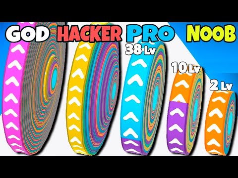 NOOB vs PRO vs HACKER vs GOD in Peel Runner 3D
