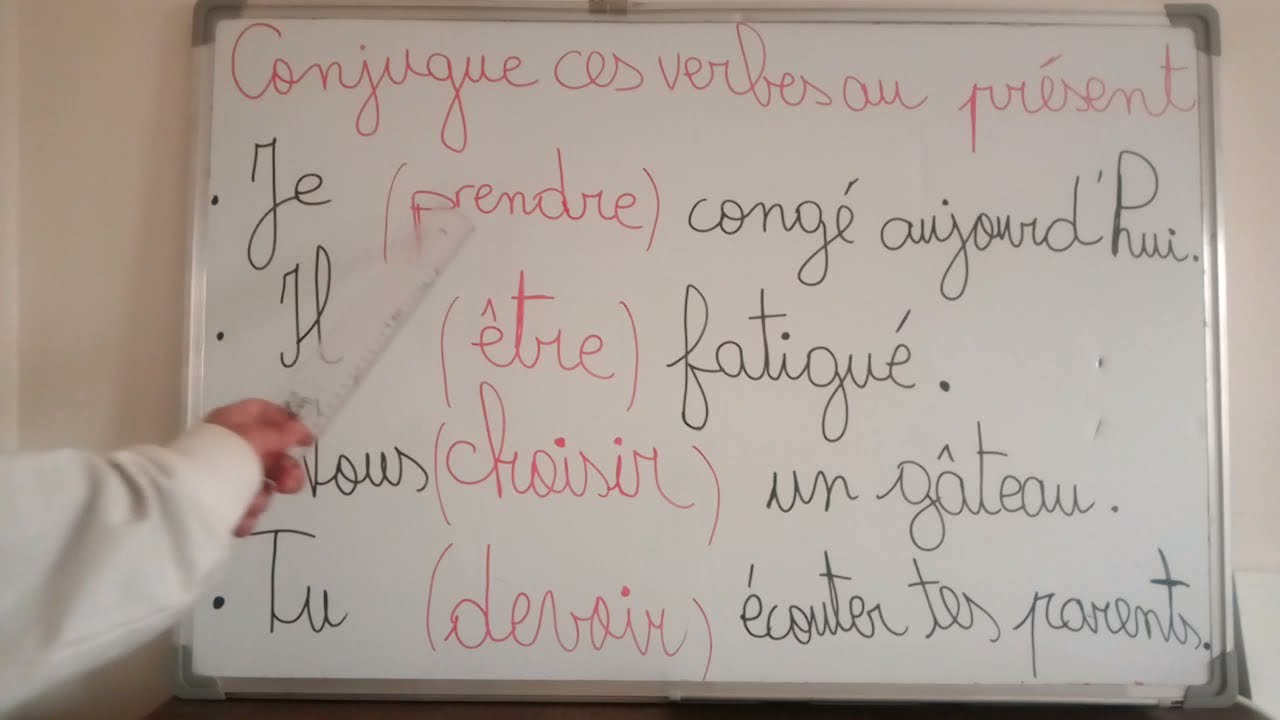 Exercice - conjugue les verbes au présent