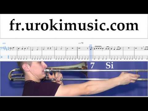 Comment Jouer du Trombone David Guetta, Justin Bieber - 2U Tab Tablature Partie#2 um-i829