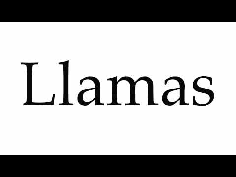 How to Pronounce Llamas