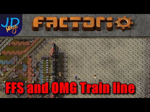 OMG and FFS Train lines ⚙️ Factorio on a  45 ∠ Ep24 ⚙️ Gameplay, Lets Play