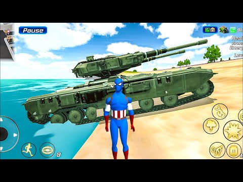 Captain Rope Hero Ninja Gangster Crime Vegas City #10 - Android Gameplay