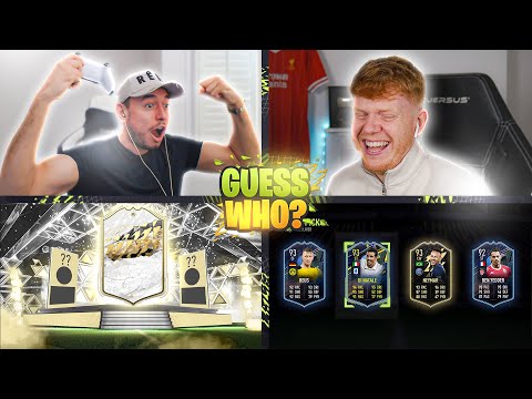 WE OPENED OUR ICON MOMENTS PACK IN GUESS WHO FIFA vs @Jack54HD 🙌🏽