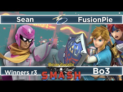 Sean (C. Falcon) v FusionPie (Link) | Winners rnd 3 - Boardwalk #41 CFL SSBU