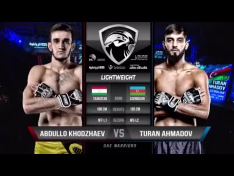UAE WARRIORS 63 - 🇹🇯 ABDULLO KHODZHAEV VS 🇦🇿 TURAN AHMADOV