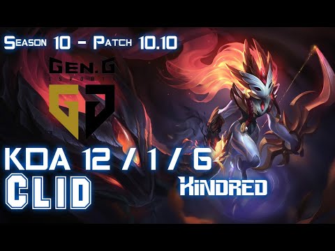 Gen Clid KINDRED vs EKKO Jungle - Patch 10.10 KR Ranked