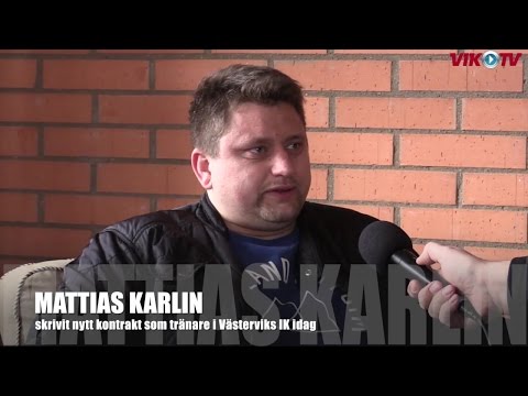 Mattias Karlin har skrivit nytt kontrakt med Västerviks IK