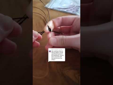 How to Tie a Harp String #shorts