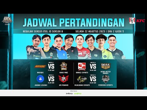 🔴 LIVE | MDL ID S8 | Regular Season | Hari 2 Minggu 5
