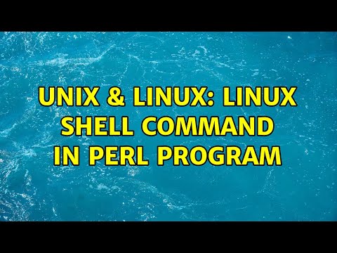 Unix & Linux: linux shell command in Perl program