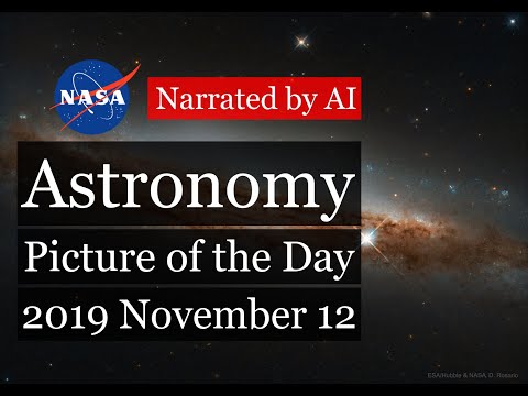 APOD: 2019-11-12 - NGC 3717: A Nearly Sideways Spiral Galaxy (Narrated by Amy)