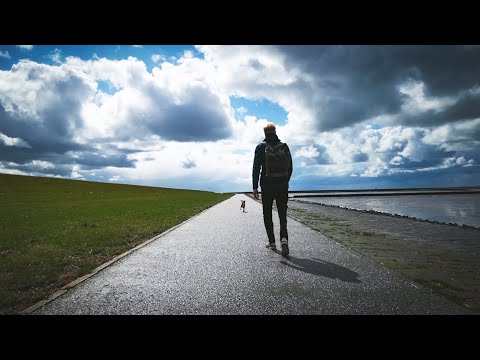 Hiking Alone 40km at the North Sea (3 Days Mudflat)