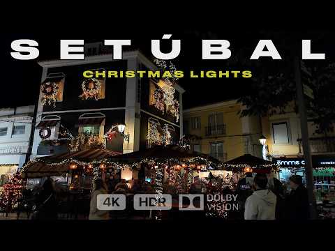Setubal Portugal 🇵🇹 Walking Tour 🌟 | Setúbal Xmas & Christmas Market 🎄 2025
