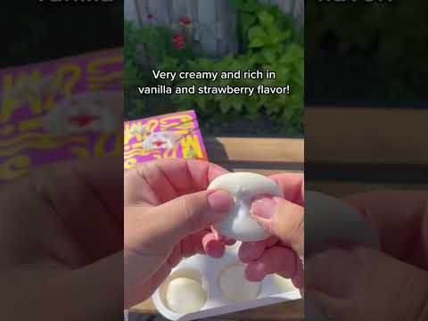 Trying Some Mochi Ice Cream! Wochi Mochi Ice Cream! Vanilla Strawberry flavored Mochi! My Mochi?!