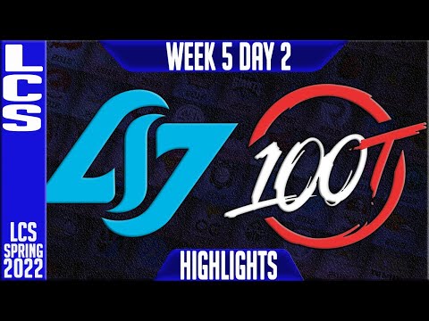 CLG vs 100 Highlights | LCS Spring 2022 W5D2 | Counter Logic Gaming vs 100 Thieves