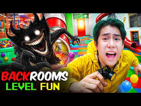 ผมตกลงมาใน Backrooms Level fun!!! เอาชีวิตรอดจากปีศาจ Smiler (SPD IRL)