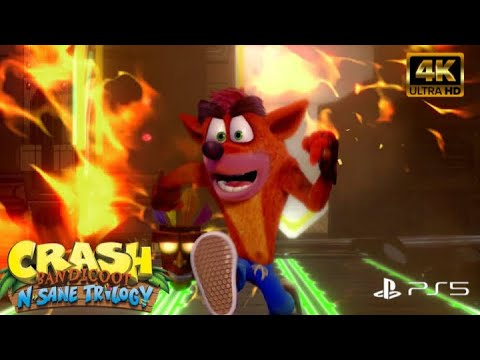 Crash Bandicoot N. Sane Trilogy (PS5) 4K HDR Gameplay - Part 1