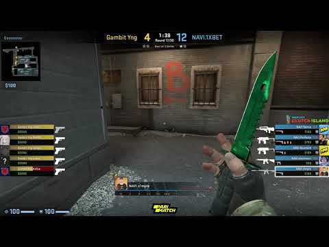 CS:GO POV Demo Na'Vi S1mple (22/11) vs Gambit Youngsters (de_train)