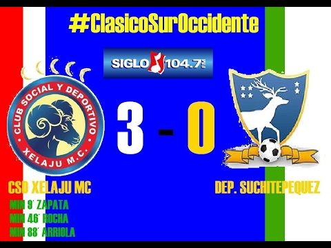 Xelaju MC 3-0 Deportivo Suchitepequez (Abner Roberto / Radio Cadena Siglo 104 7 FM Quetzaltenango)