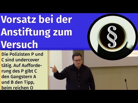 Vorsatz bei der Anstiftung zum Versuch