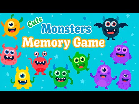 Cute Monsters Memory Game