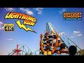 2022 Lightning Run Roller Coaster On Ride Back Seat 4K POV Kentucky Kingdom