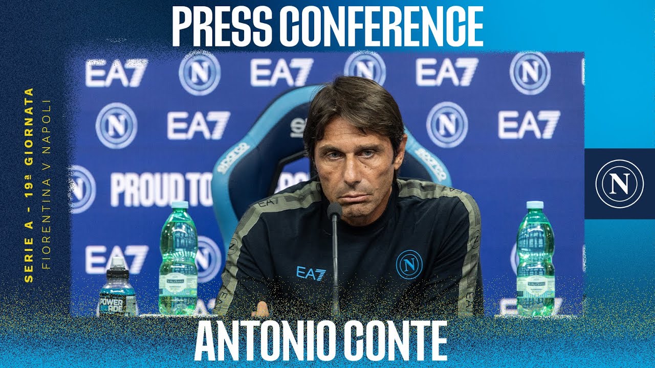 LIVE | La conferenza stampa di Mister Antonio Conte in vista di Fiorentina – Napoli