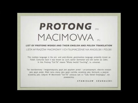 Protong - Macimowa (Stanisław Szukalski) [en+pl]