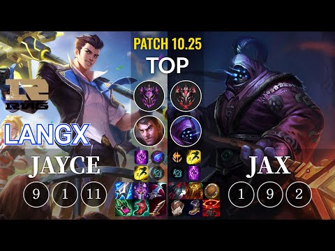 RNG Langx Jayce vs Jax Top - KR Patch 10.25