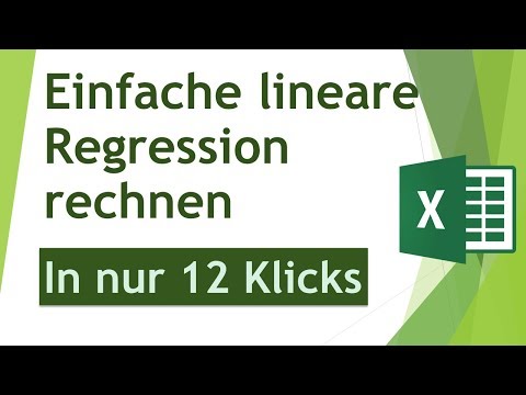 Der schnellste Weg, eine einfache lineare Regression in Excel zu rechnen