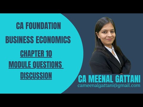 CA Foundation Business Economics Chapter 10 Indian Economy Module Questions - by CA Meenal