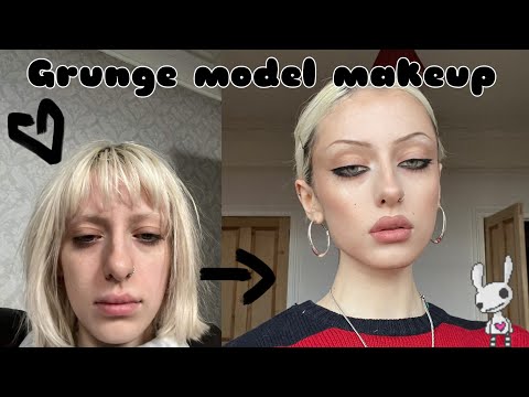 grunge model makeup