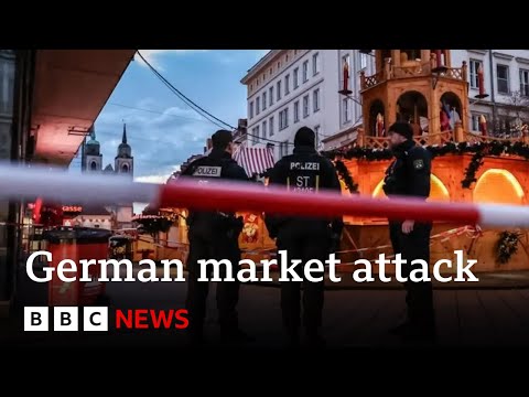 Video | German police probe Magdeburg Christmas market attack security and warnings | BBC News