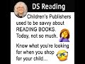 BE SAVVY WHEN YOU SHOP FOR READING BOOKS