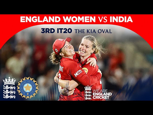 Final Over Thriller! | Highlights – England v India | 3rd Women’s Vitality IT20 2025