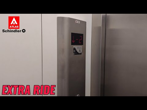 Extra Ride: Atlas Schindler Smart 8DF MRL Traction Elevator - Clothing Store - MG, BR