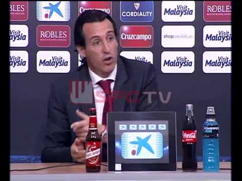 Emery en rueda de prensa. Sevilla FC 1-0 RCD Espanyol