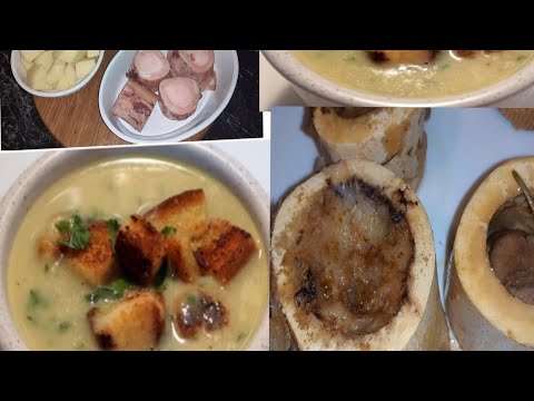 soupe d'os à moelle et oignons économique facile et rapide à faire شوربه البصل والعظم الصحيه
