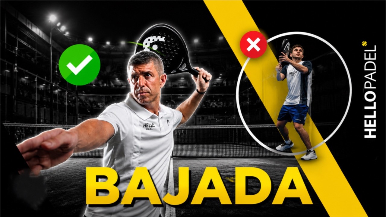 Bajada technique: contact point and follow through