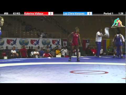 2012 Pan Am: 63 KG WM Quarterfinal: Katerina Vidiaux (CUB) vs. Luz Clara Vazquez (ARG)