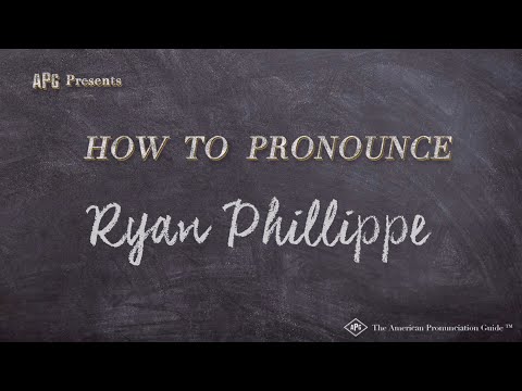 How to Pronounce Ryan Phillippe (Real Life Examples!)