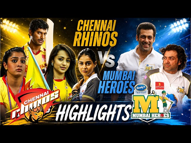 Chennai Team’s Must-Win Clash vs Mumbai Team | Match Highlights | CCL 🔥